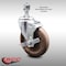 Service Caster 5 Inch SS High Temp Glass Filled Nylon 1/2 Inch Threaded Stem Caster with Brake SCC-SSTS20S514-GFNSHT-TLB-121315 - alternate 1